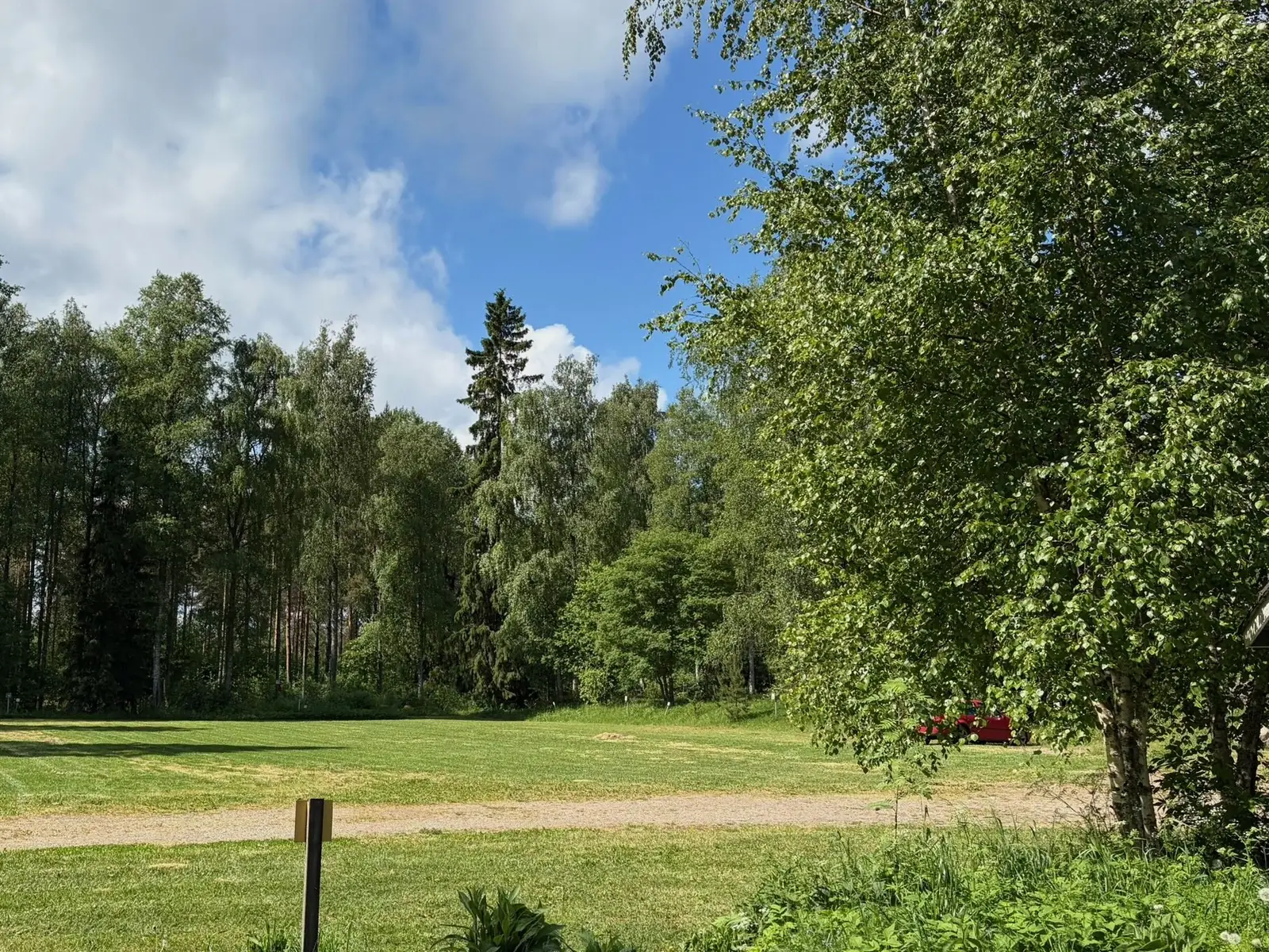 meadow pitch at Taika Camping
